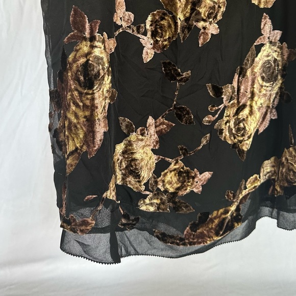 Gentle fawn black floral slip dress size large NWT - Picture 7 of 7